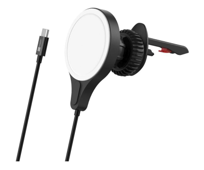 Uchwyt do telefonów ER POWER uchwyt ładujący MagSafe 15W czarny ERPWMAC15BK